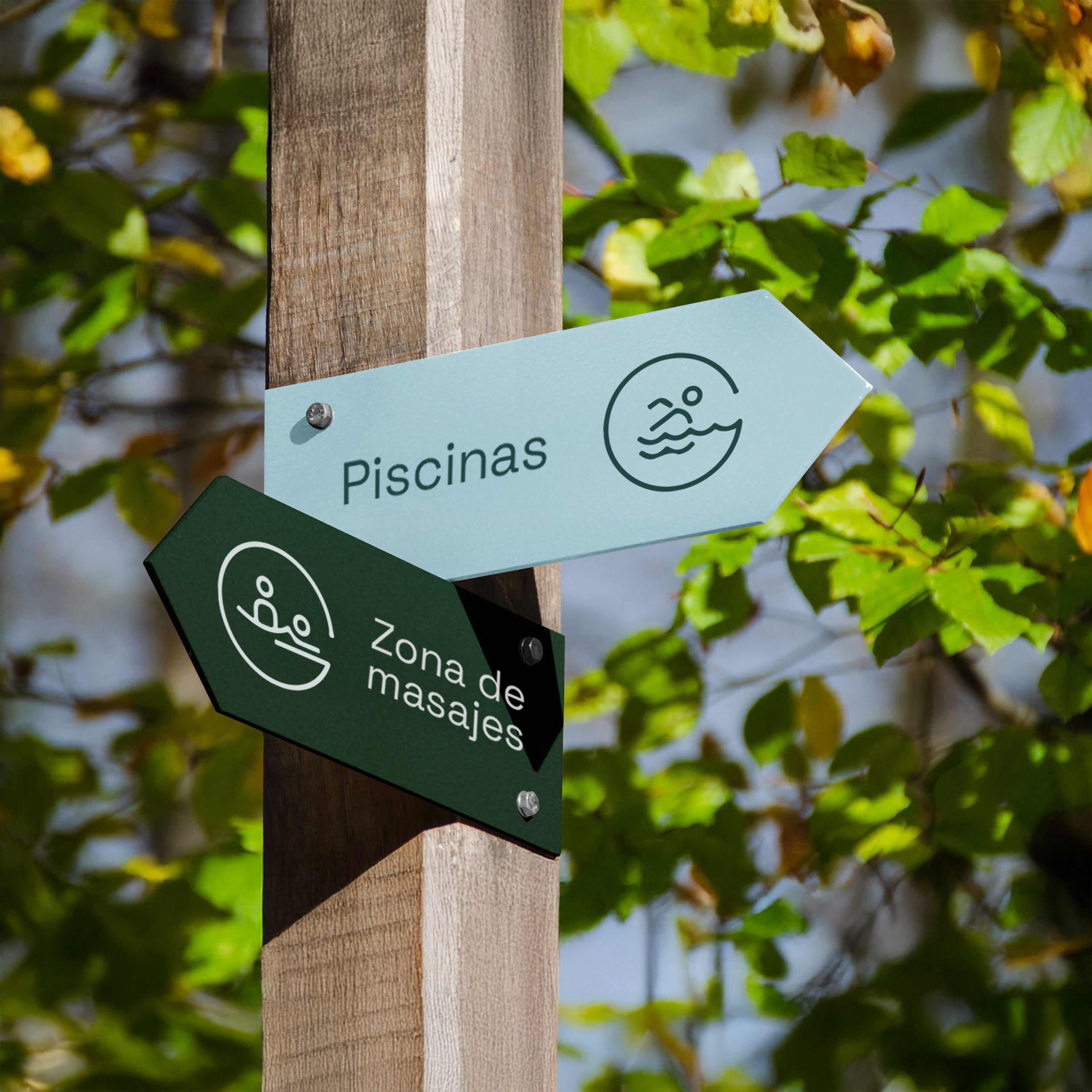 Señalética de orientación outdoors