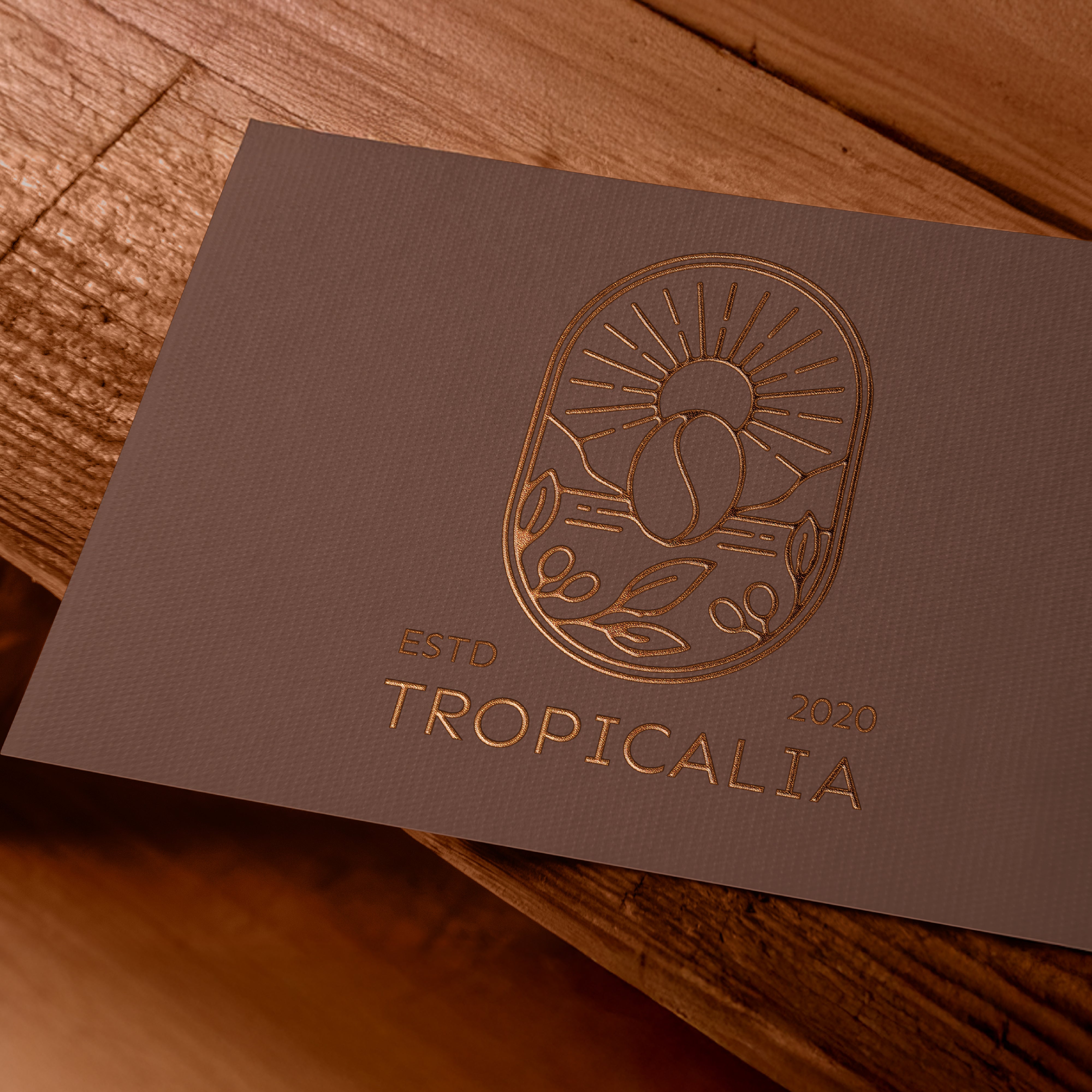 Tarjetas publicitarias con estampado metálico en relieve