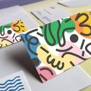 Tarjetas de presentación con papel reciclado