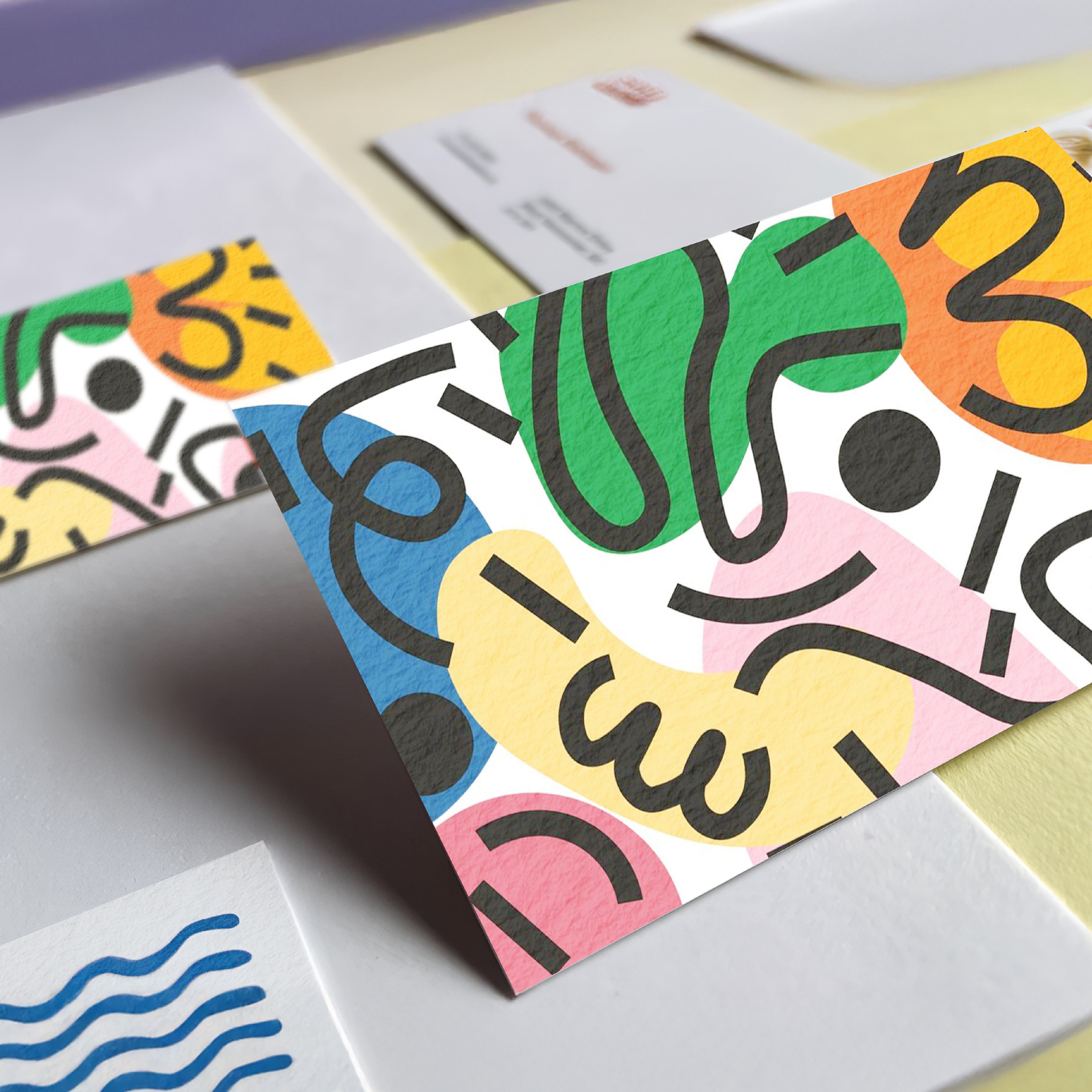 Tarjetas de presentación con papel reciclado