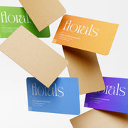 Tarjetas de presentación papel kraft
