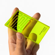 Tarjetas de presentación en acrílico