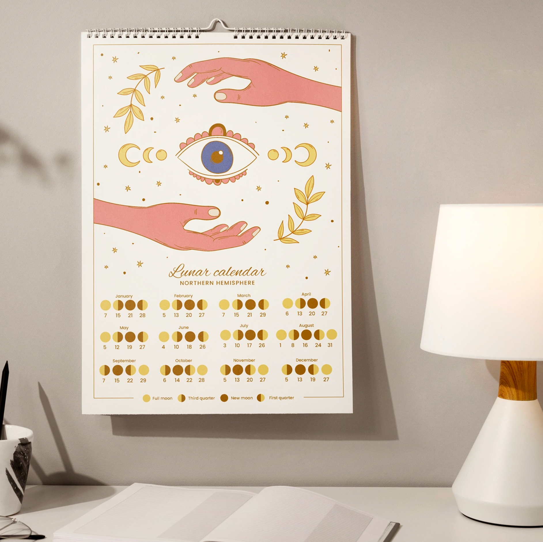 Calendarios de pared argollado