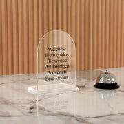 Letreros de mesa en acrílico
