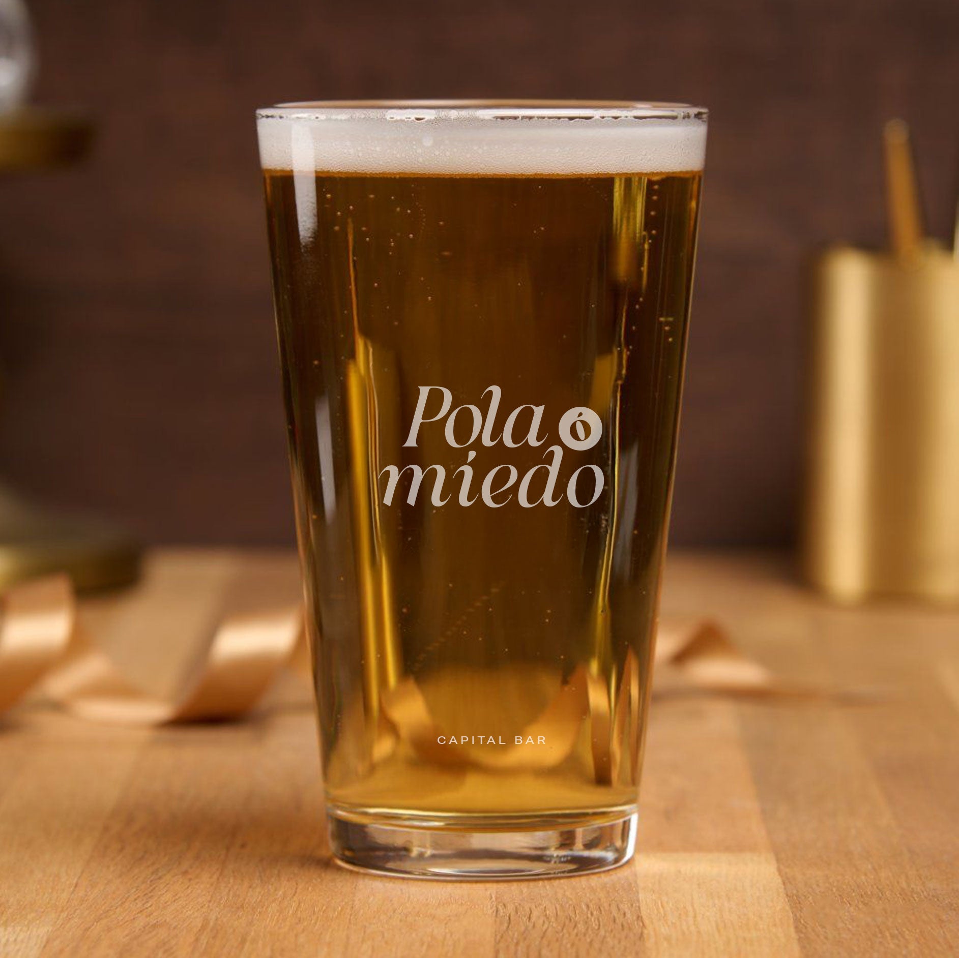 Vasos de vidrio para cerveza